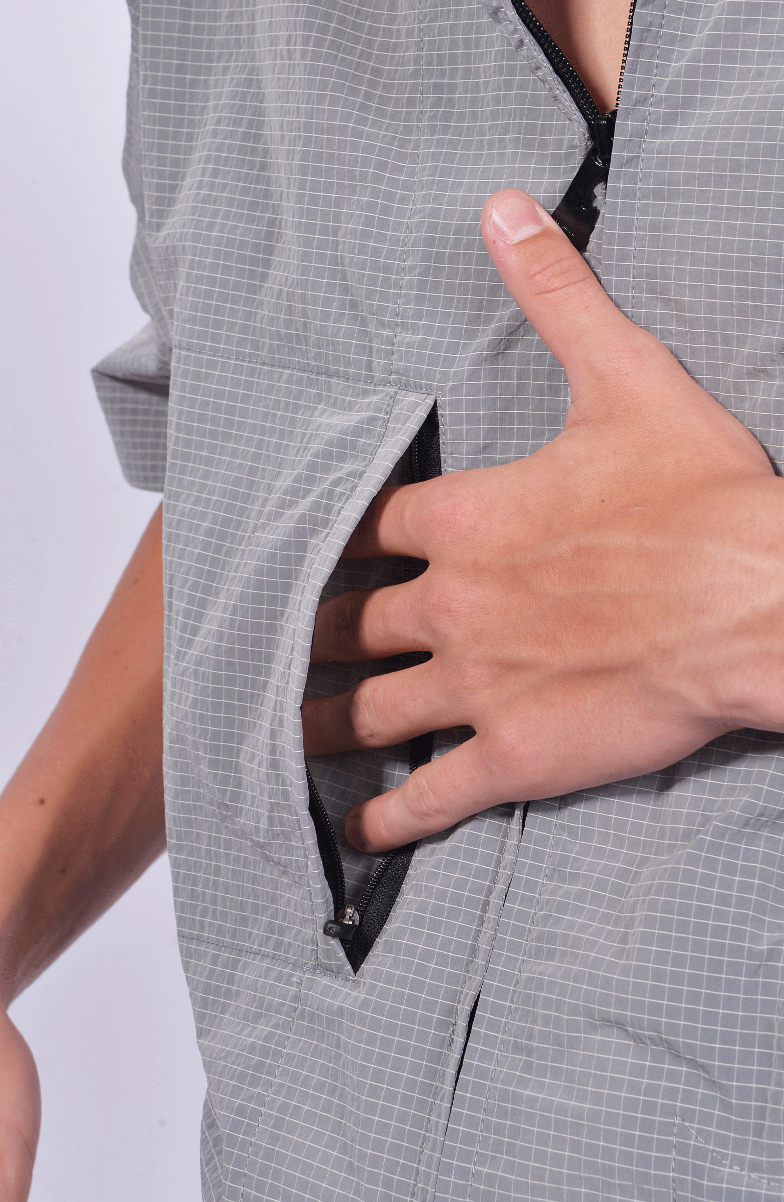 Luda - Short Sleeve Overshirt - Grey