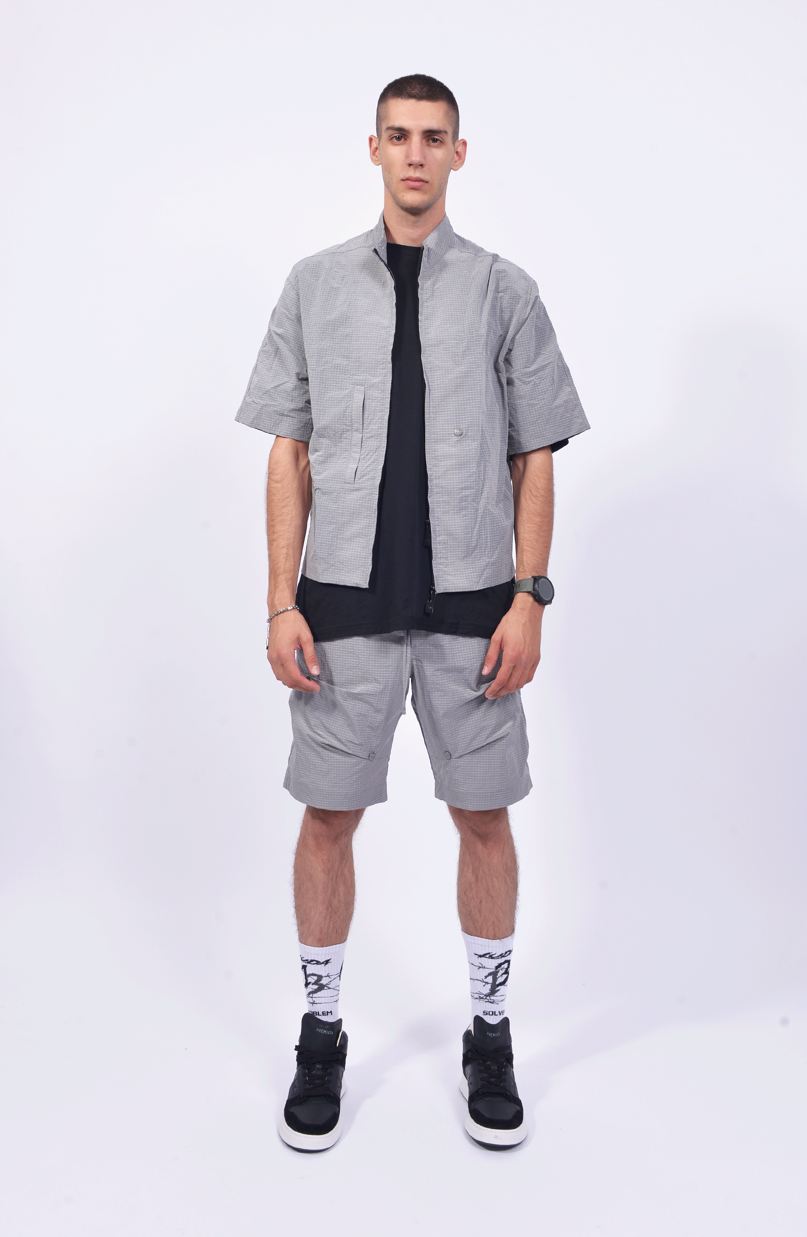 Luda - Grey Tackon Shorts