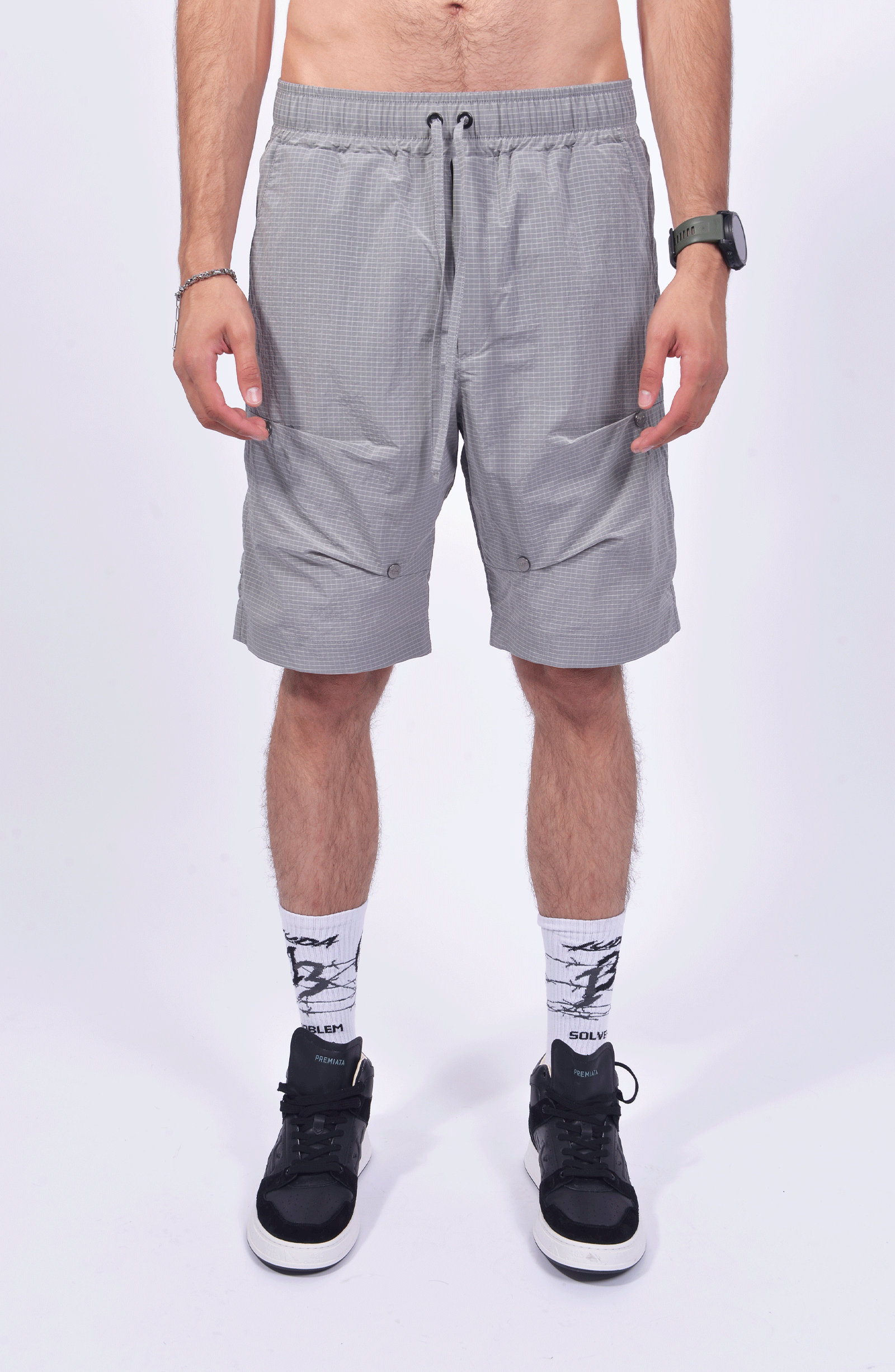 Luda - Grey Tackon Shorts