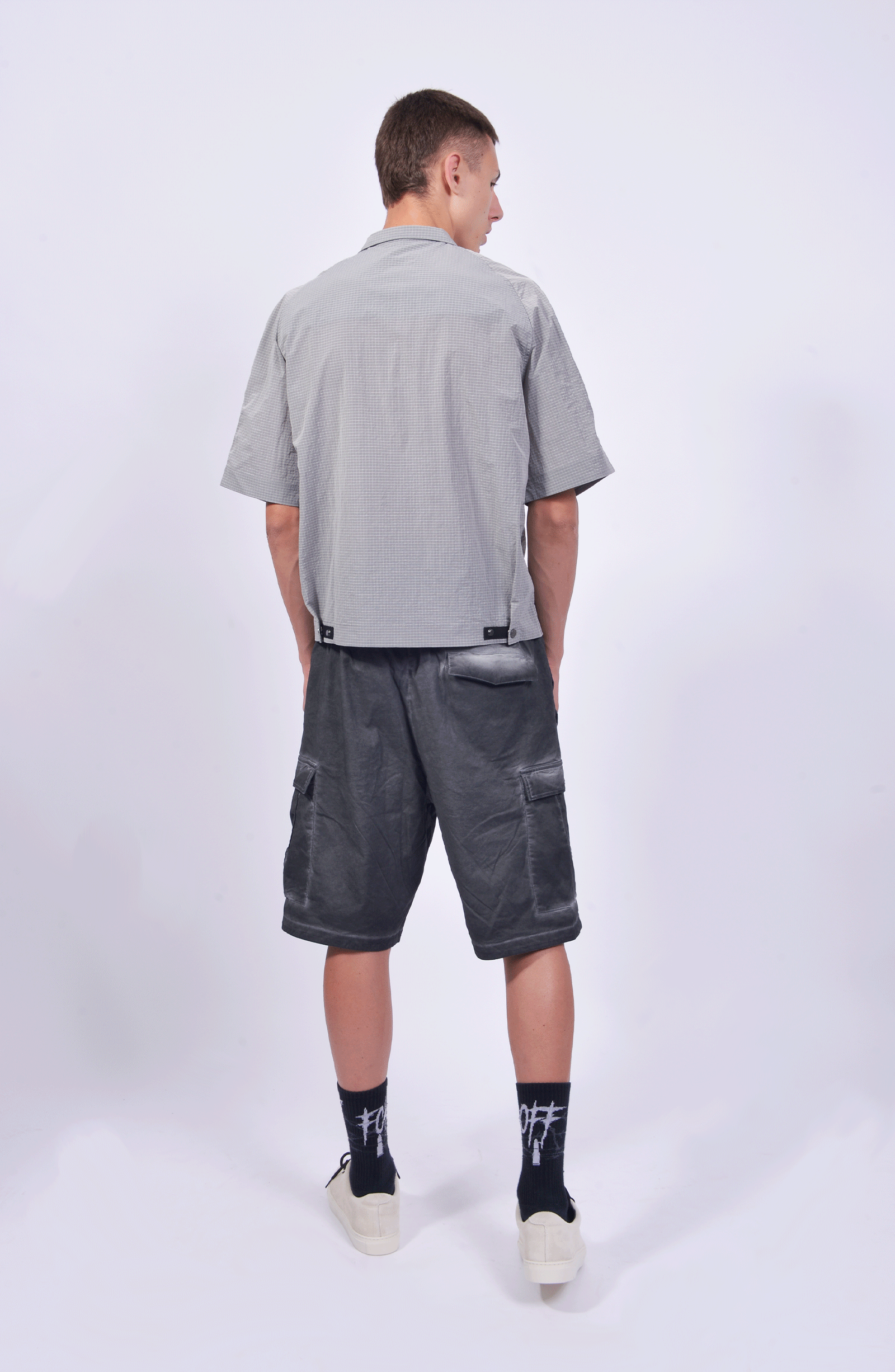 Luda - Short Sleeve Overshirt - Grey