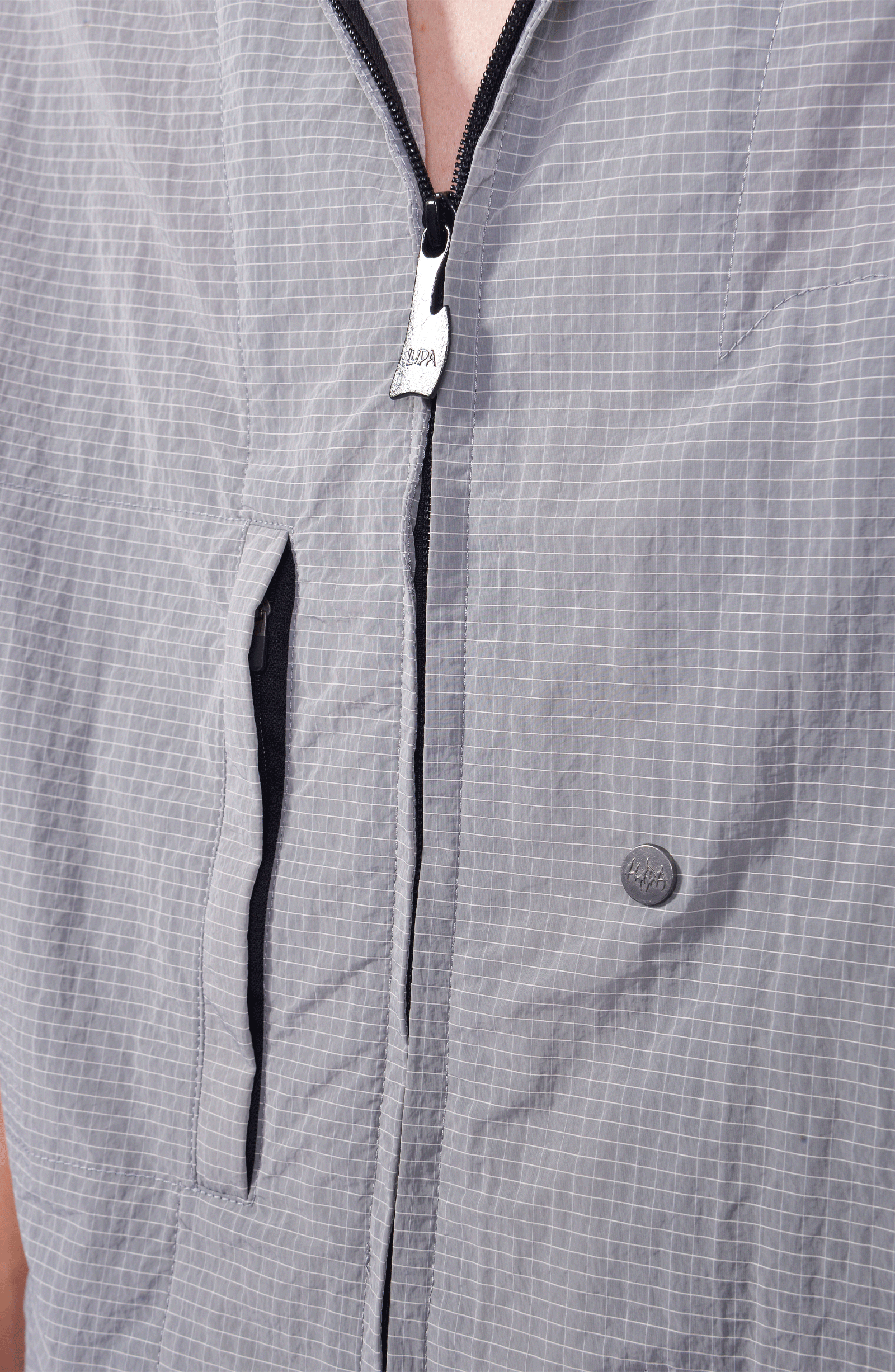 Luda - Short Sleeve Overshirt - Grey