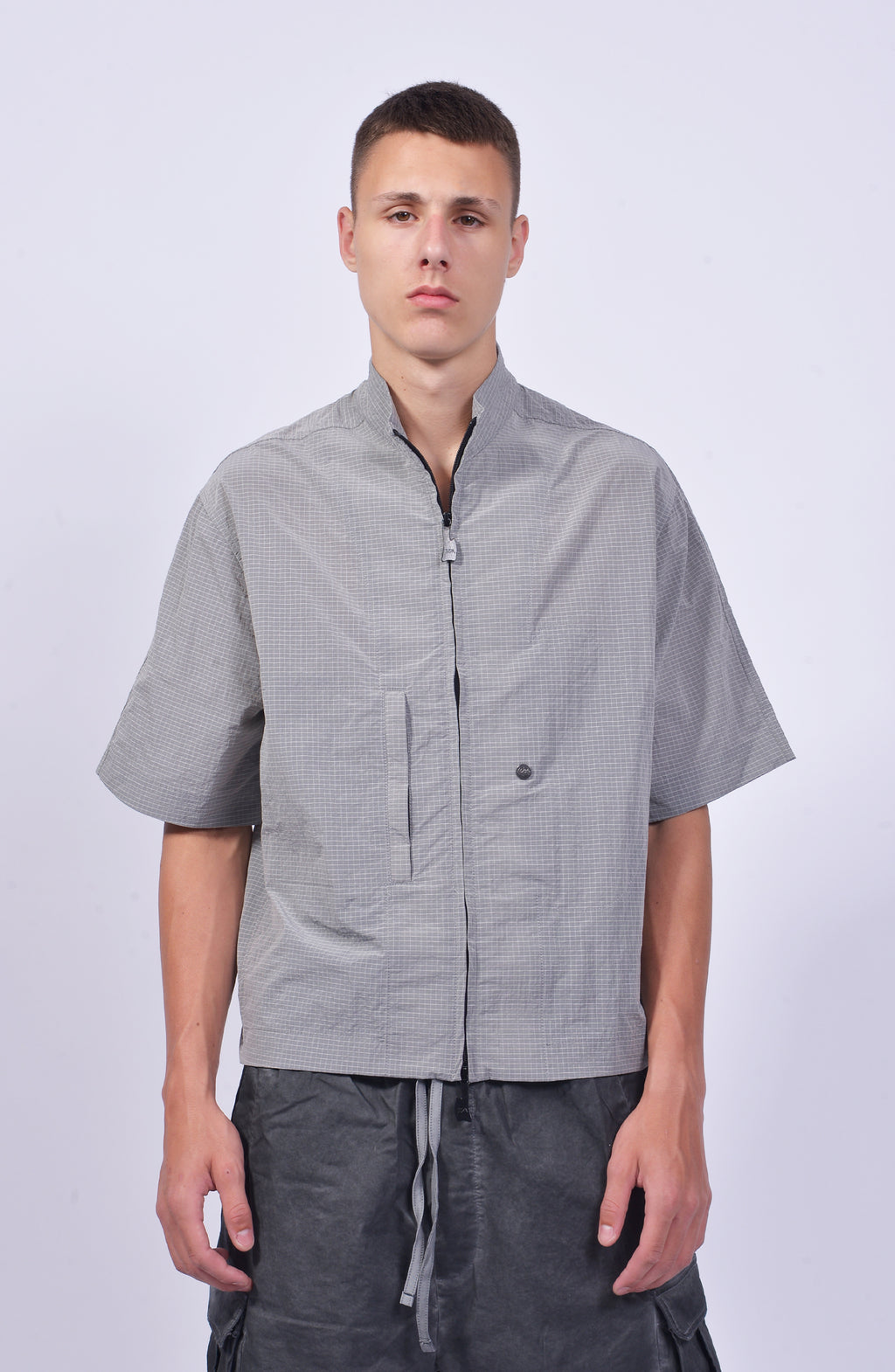 Luda - Short Sleeve Overshirt - Grey