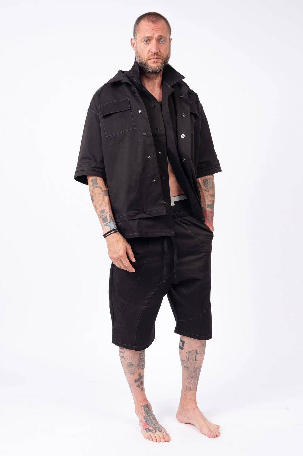 Luda - Double Black Oversized Shirt