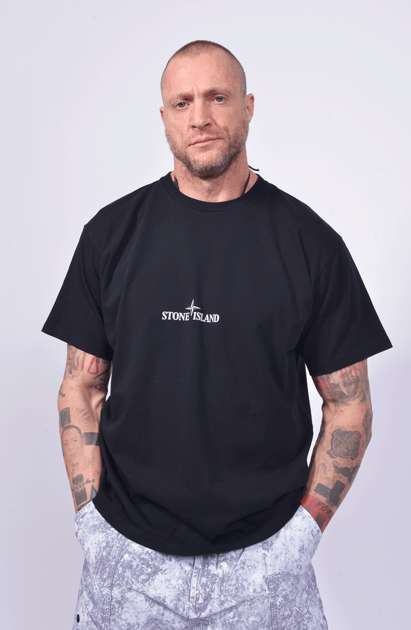 Stone Island - "Construcion Lines" Print T-Shirt