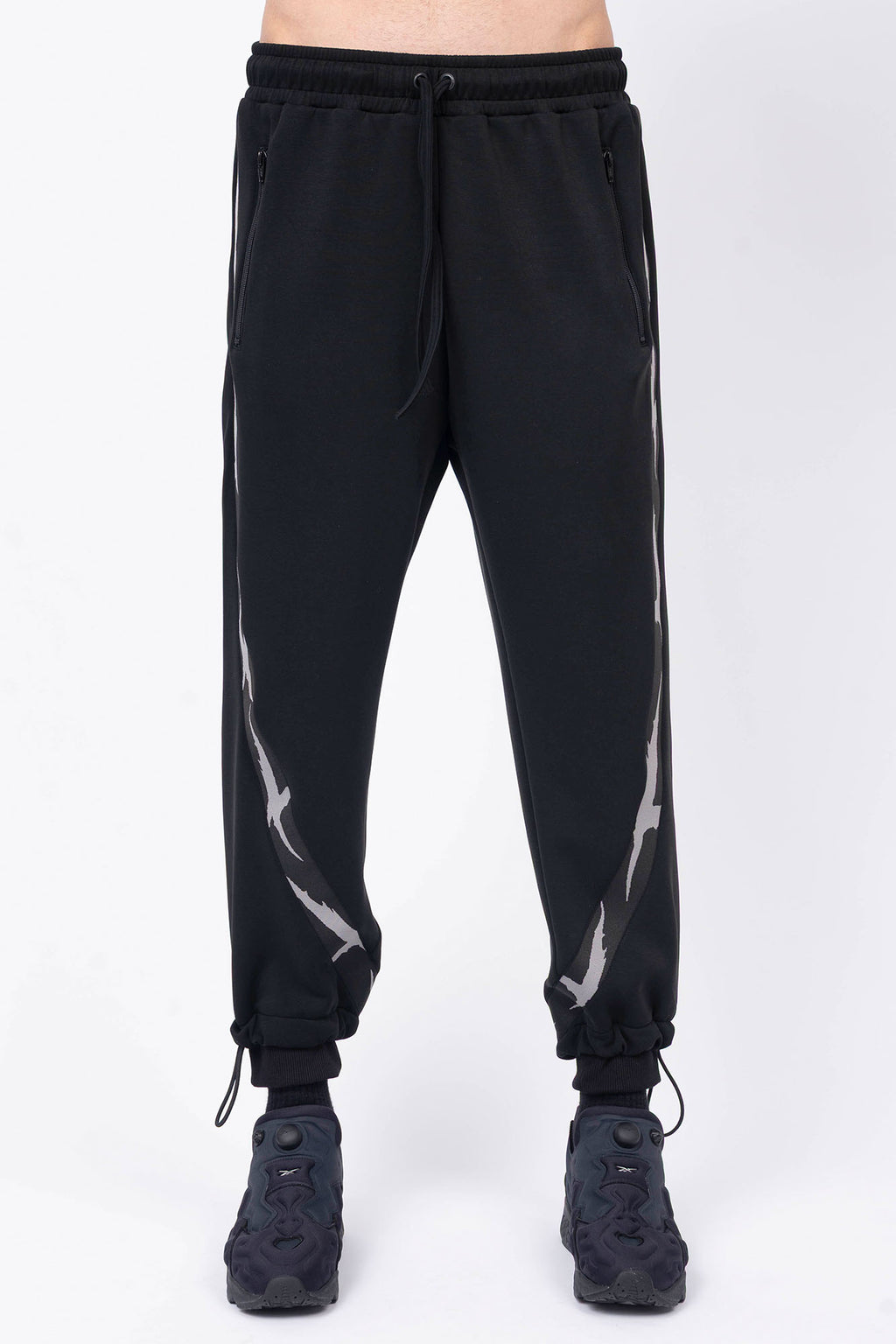 Luda - Elasticated Cuff Pants Black