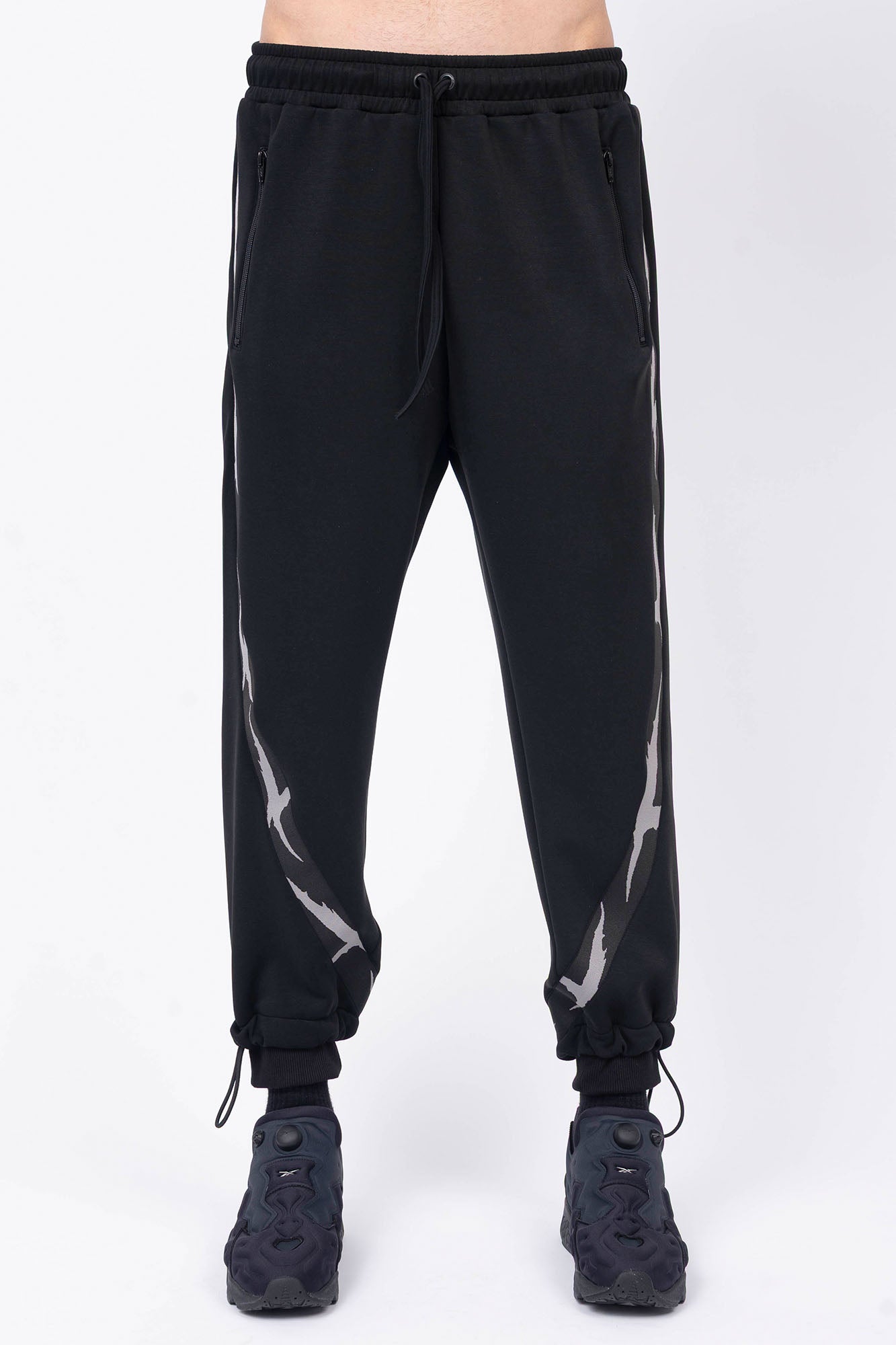 Luda - Elasticated Cuff Pants Black
