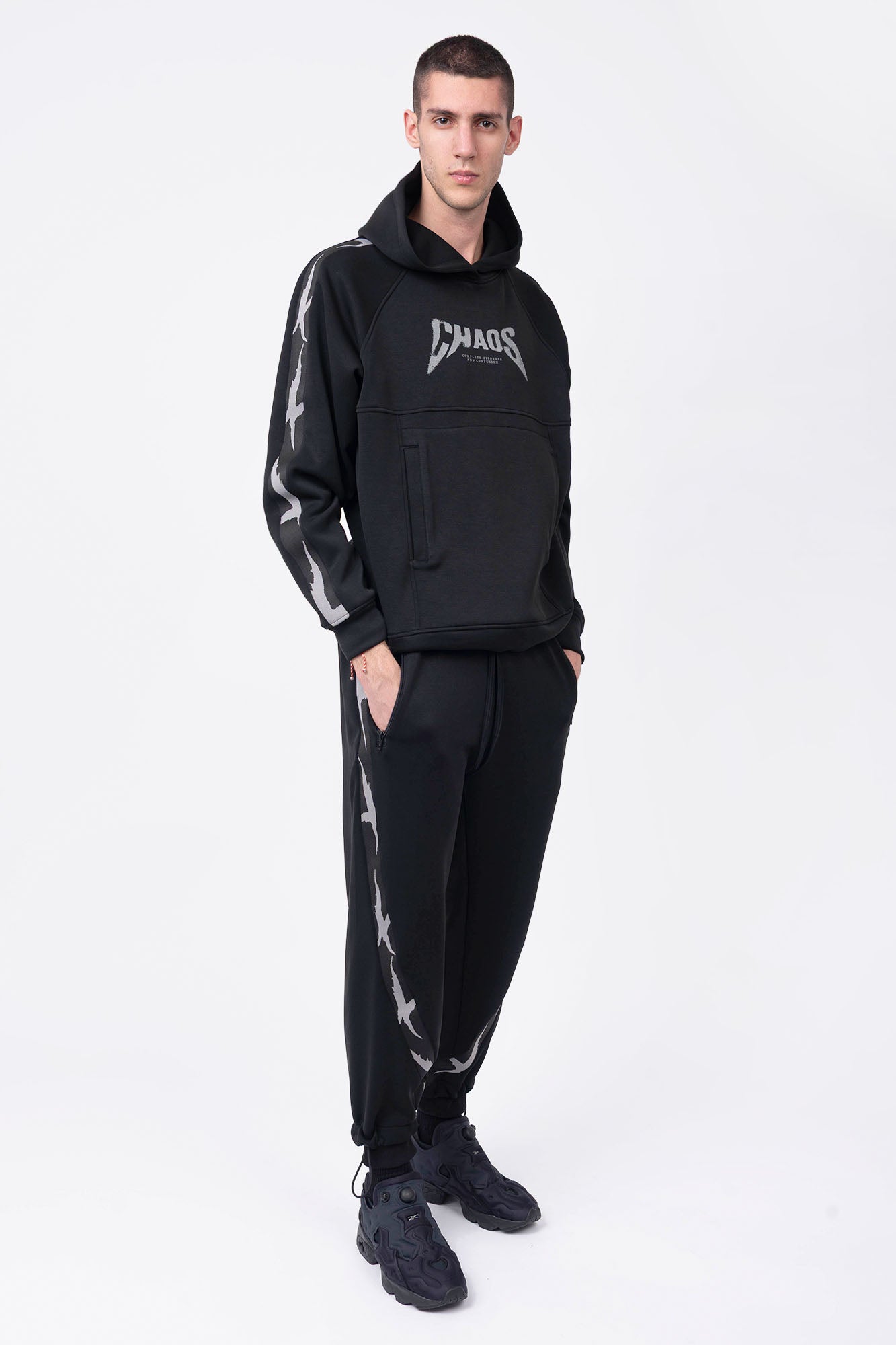 Luda - Elasticated Cuff Pants Black