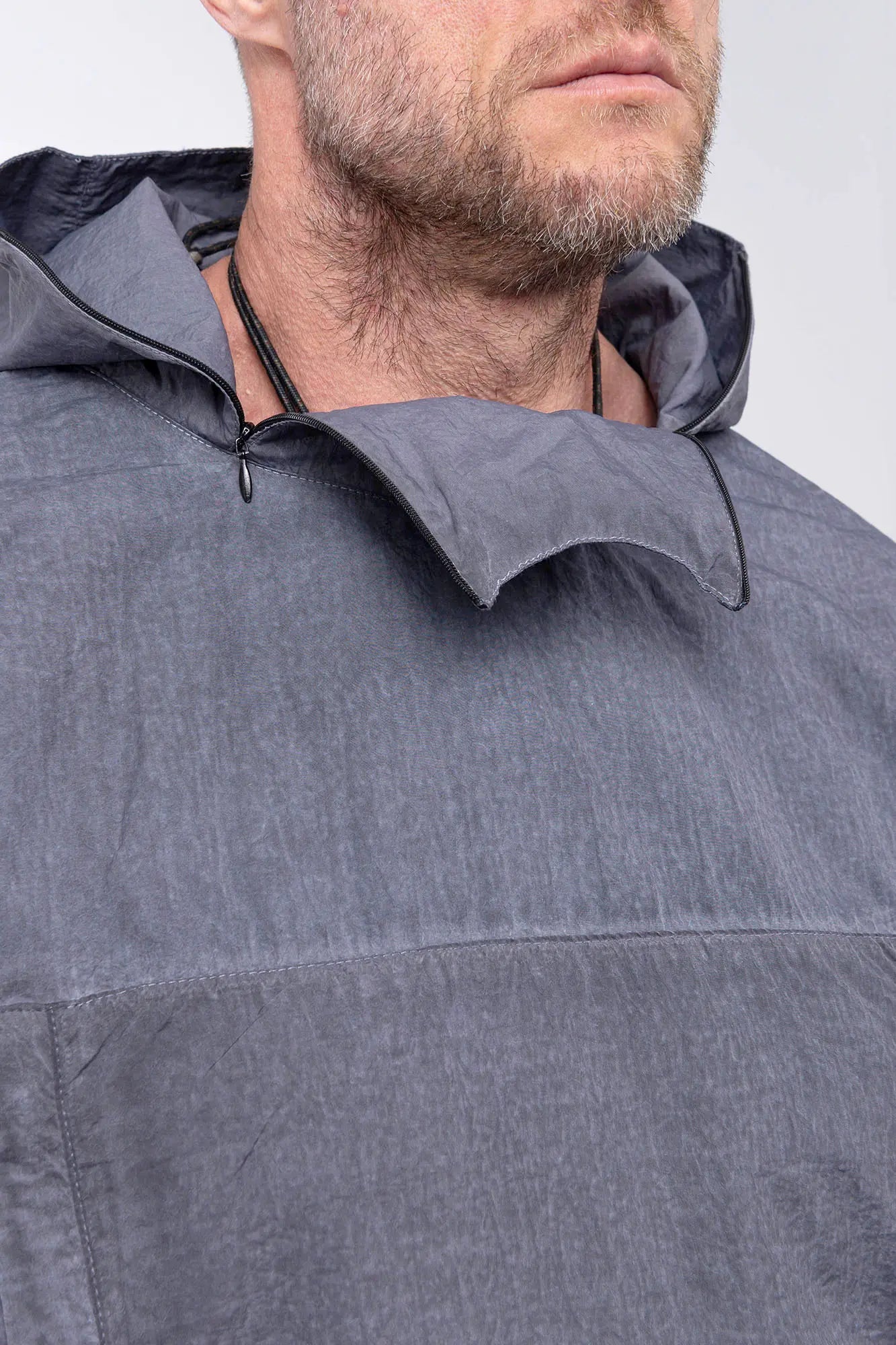 Luda - Grey Dyed Polyester Jacket