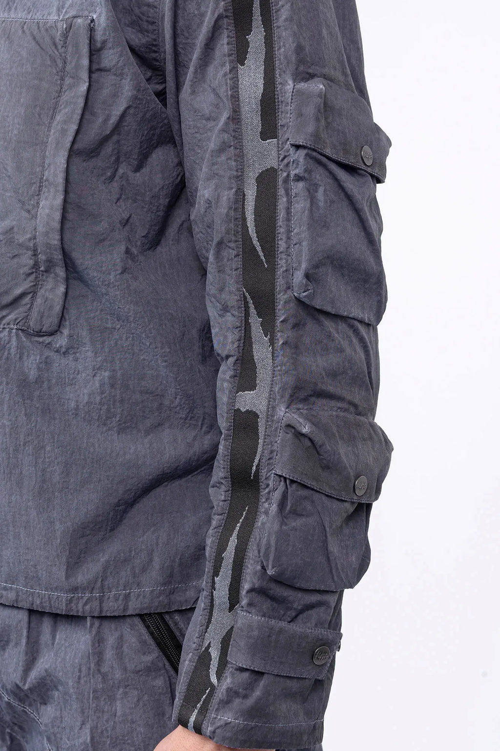 Luda - Grey Dyed Polyester Jacket