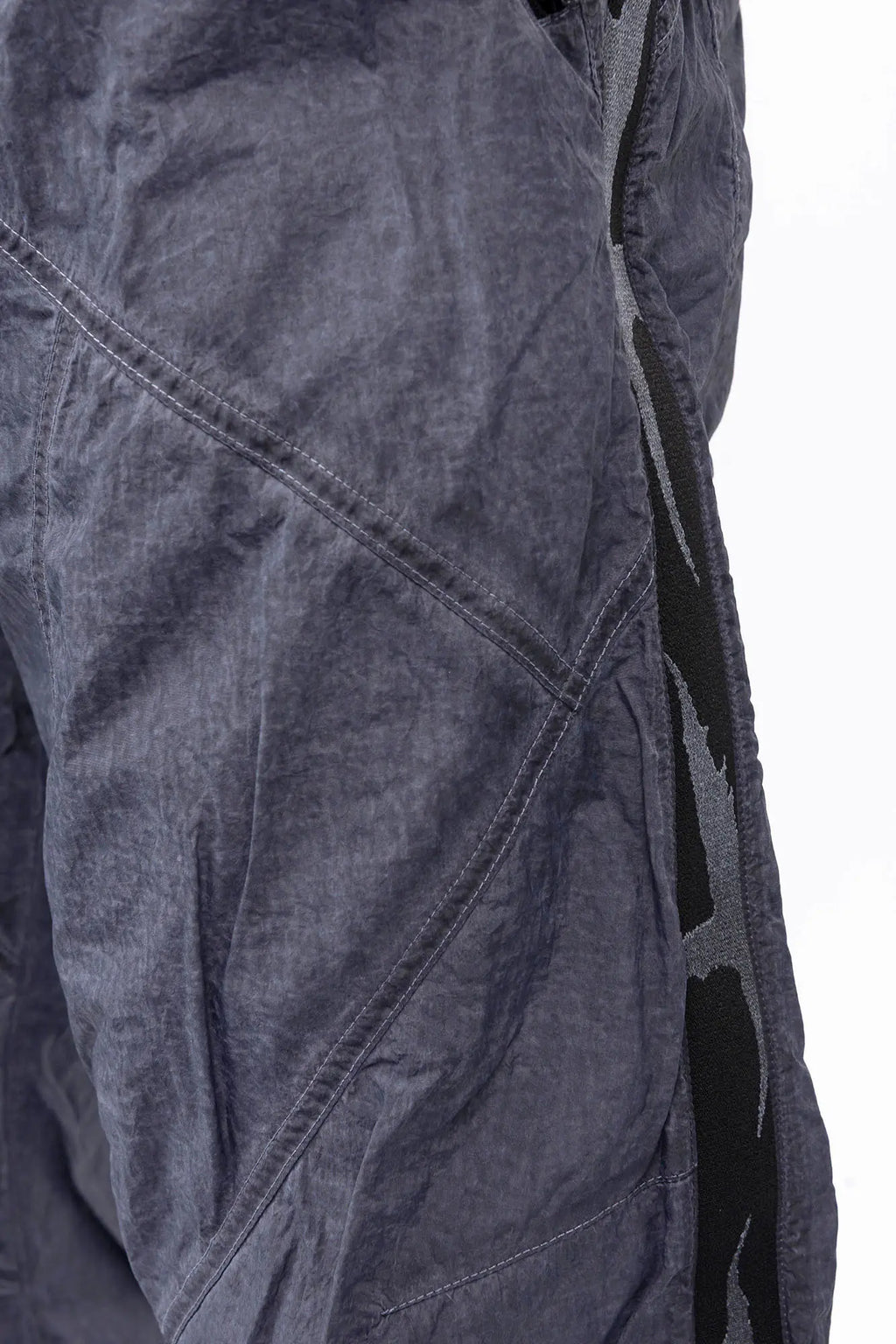 Luda - Grey Dyed Polyester Trousers