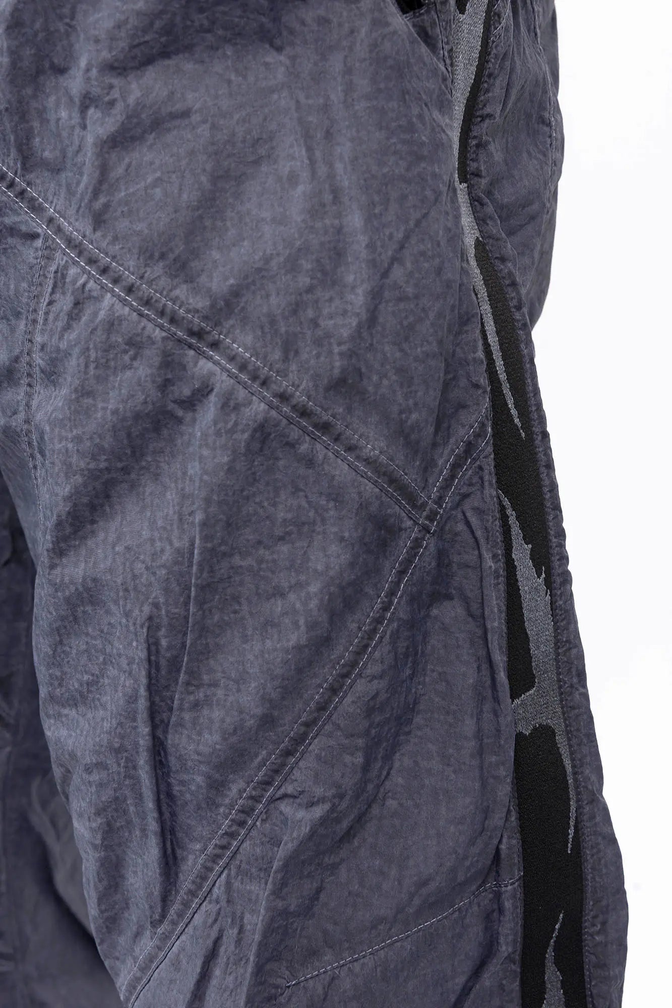 Luda - Grey Dyed Polyester Trousers