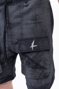 Luda - Grey Sprayed Cotton Shorts