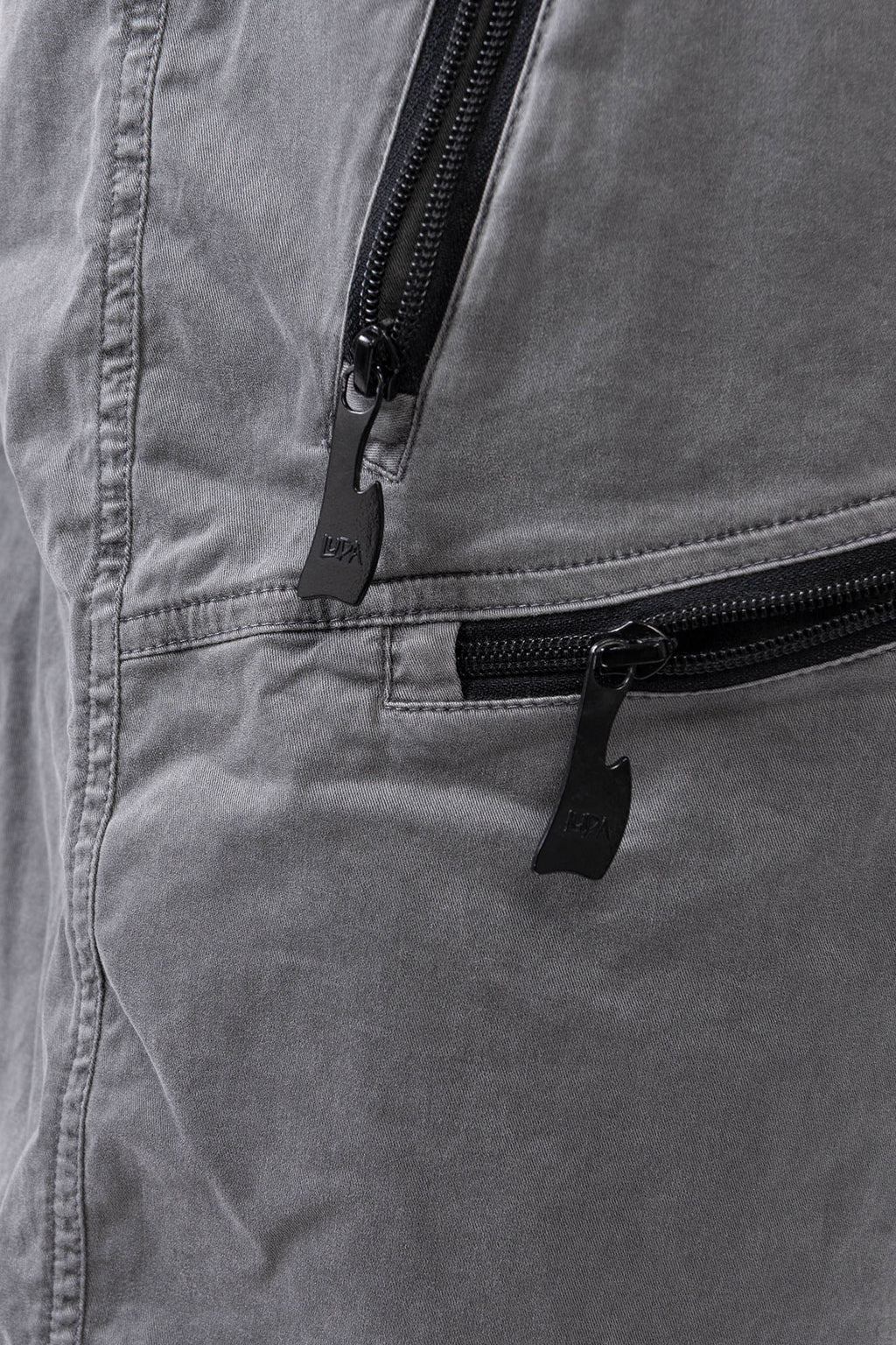 Luda - Triple Zipper Grey Shorts