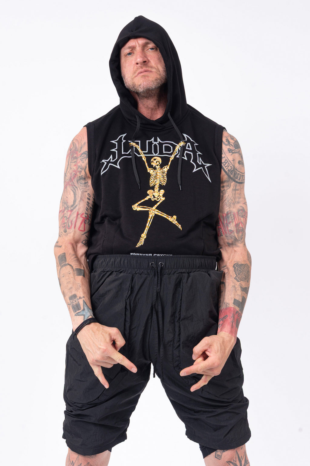 Luda - Skeleton Hooded Vest