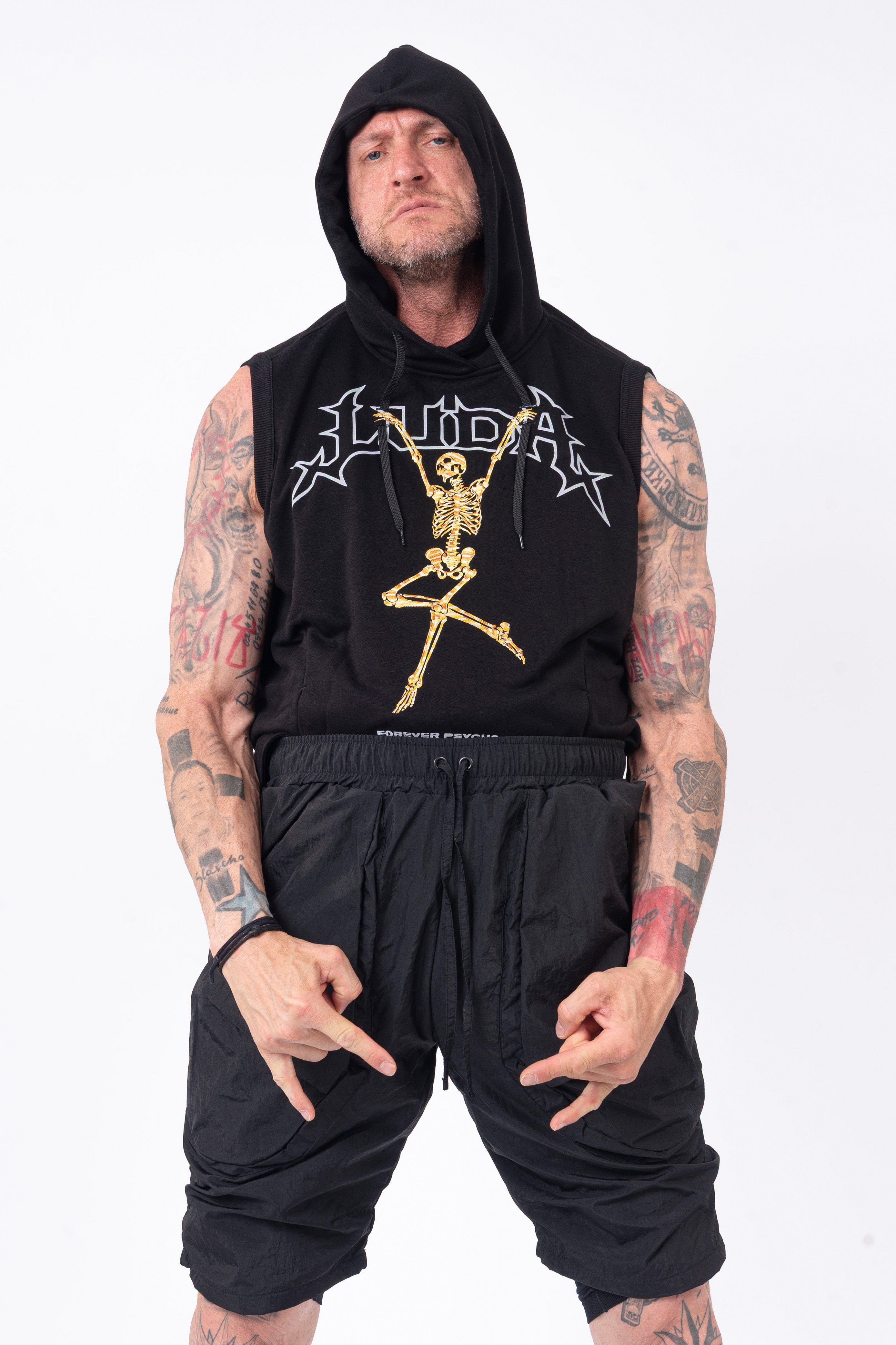 Luda - Skeleton Hooded Vest