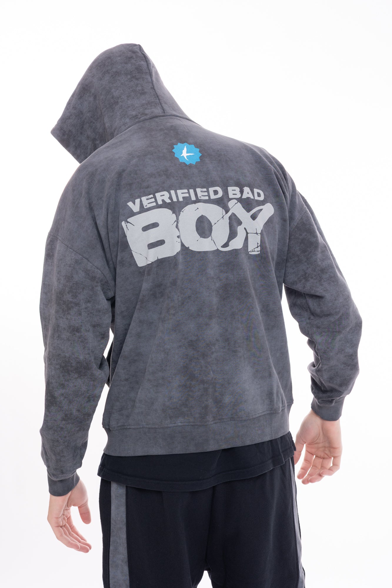 Luda - Grey Zipper Hoodie