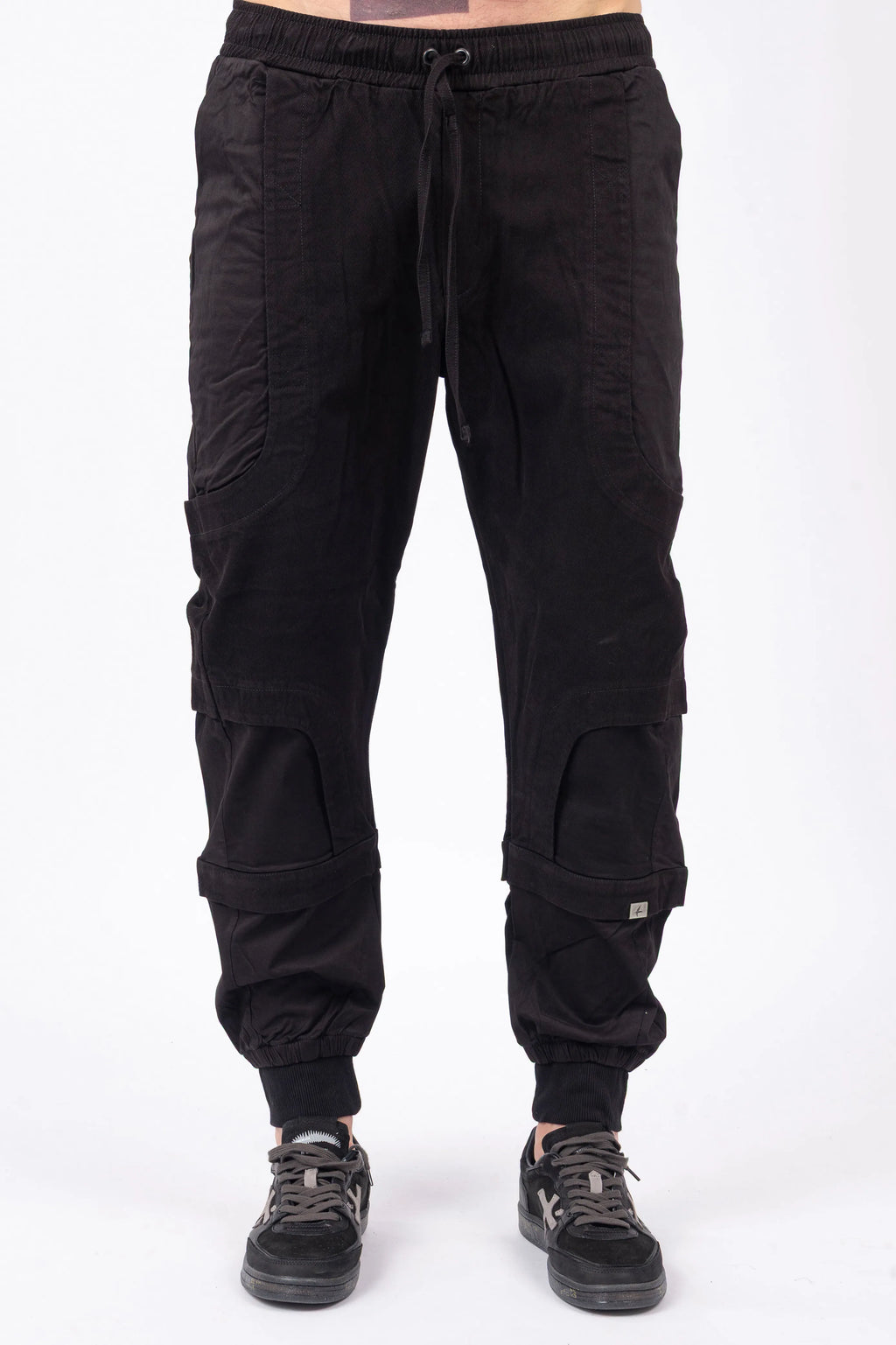 Luda - Diagonal Black Trousers