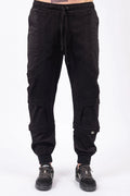 Luda - Diagonal Black Trousers