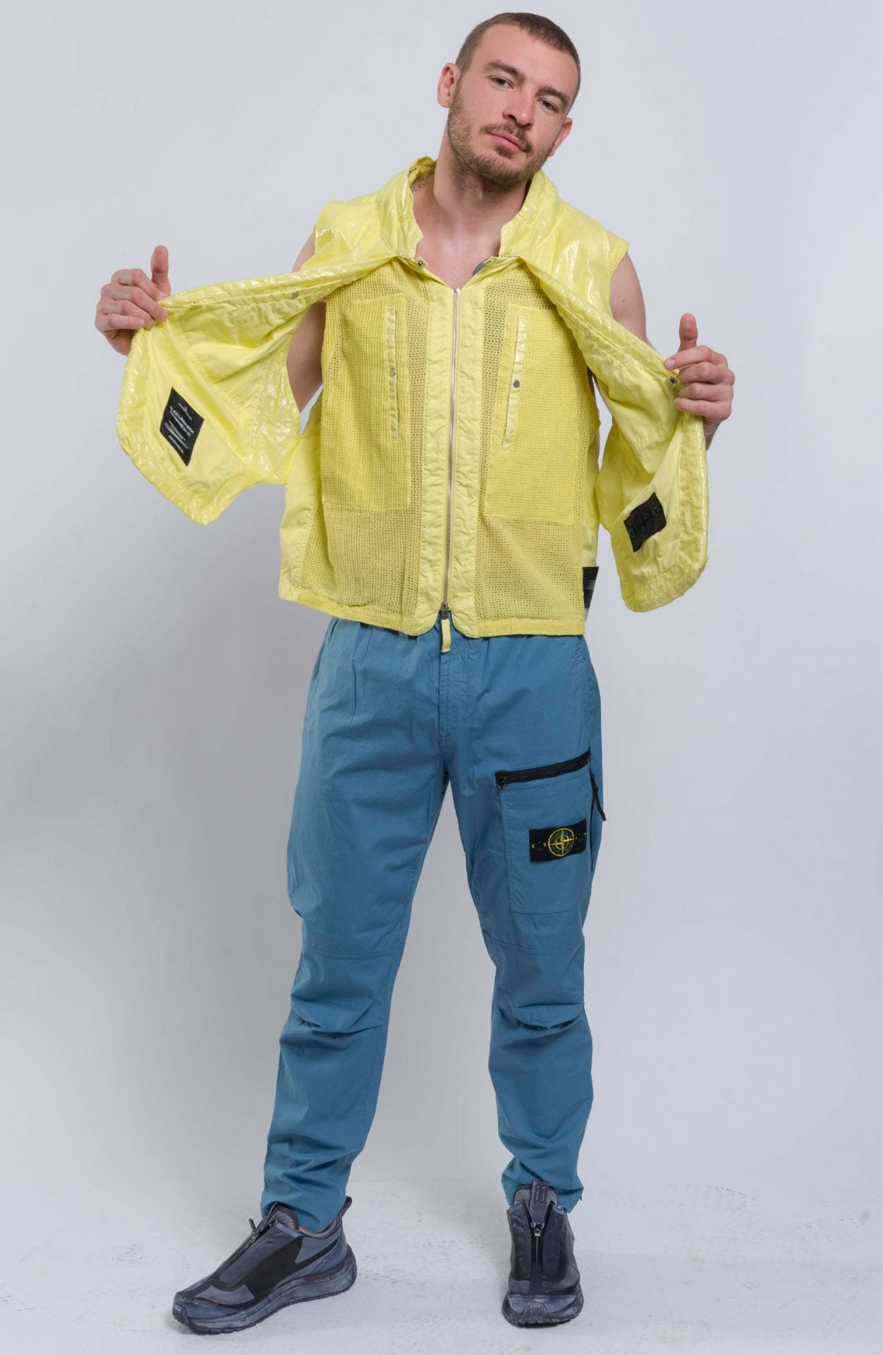 Stone Island - Shadow Project - Utility Vest - Yellow – LUDA