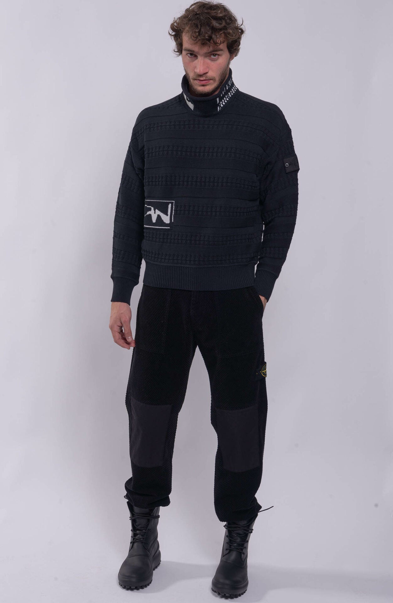 Stone Island WITH ARAN MOTIF 
