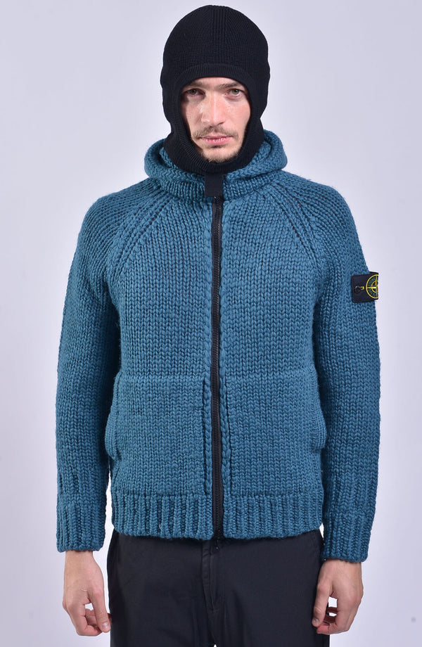 Stone Island - Hooded Cardigan Knitwear