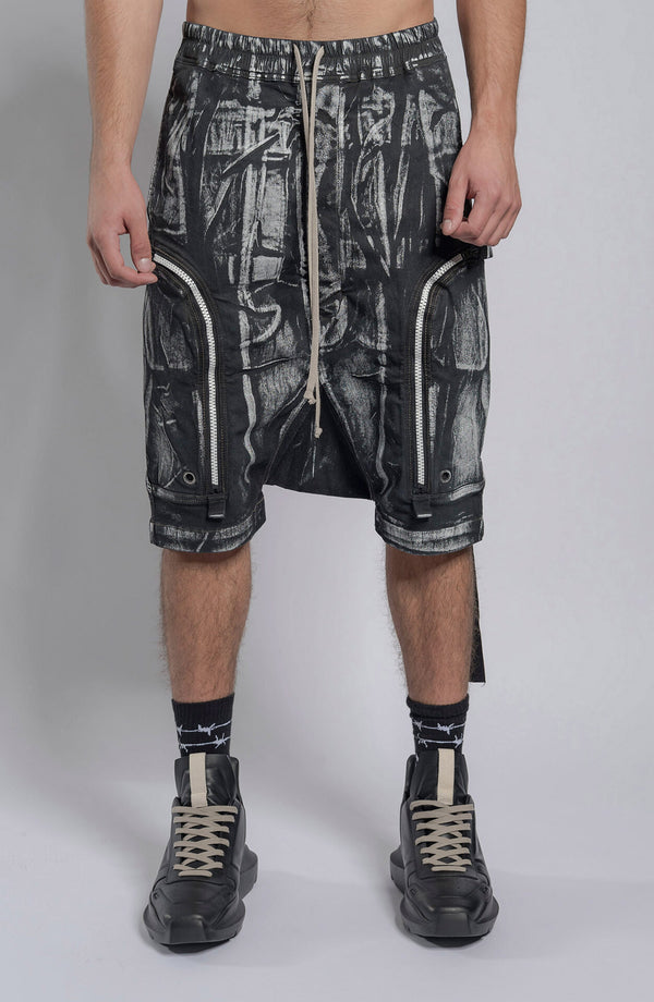 Rick Owens DRKSHDW - Paited Bauhaus Pods Shorts