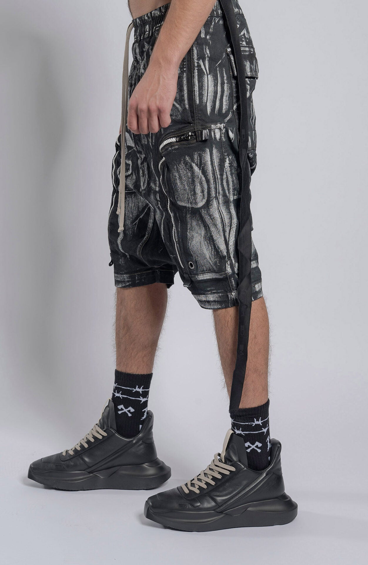 Rick Owens DRKSHDW - Paited Bauhaus Pods Shorts – LUDA CONCEPT