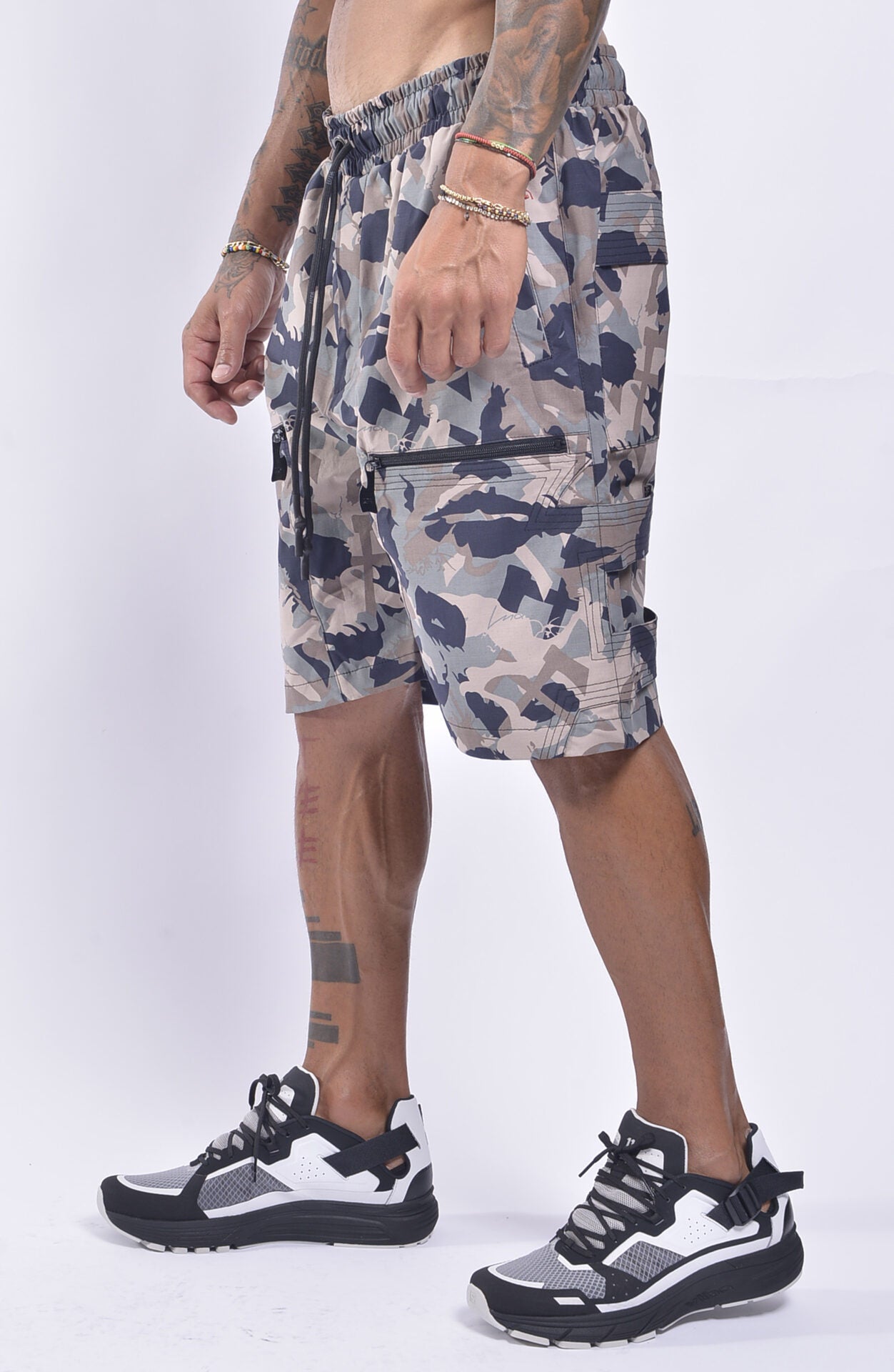 Luda - Camo Joker Face Shorts - Brown
