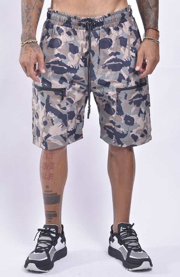 Luda - Camo Joker Face Shorts - Brown