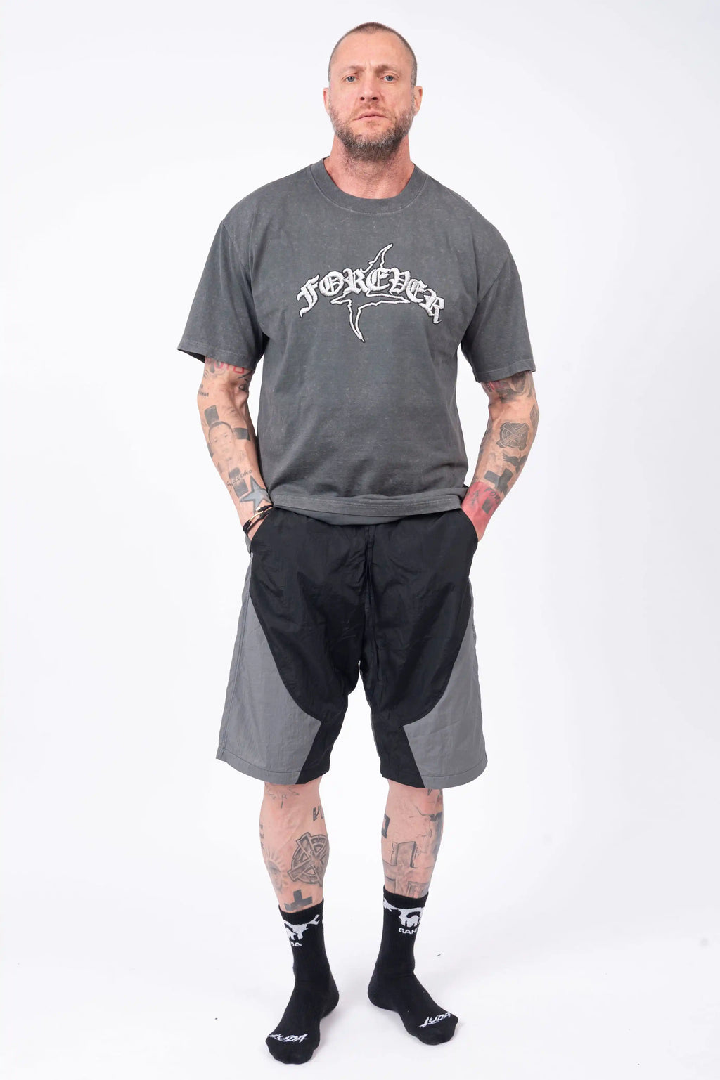 Luda - Grey/Black - Shorts