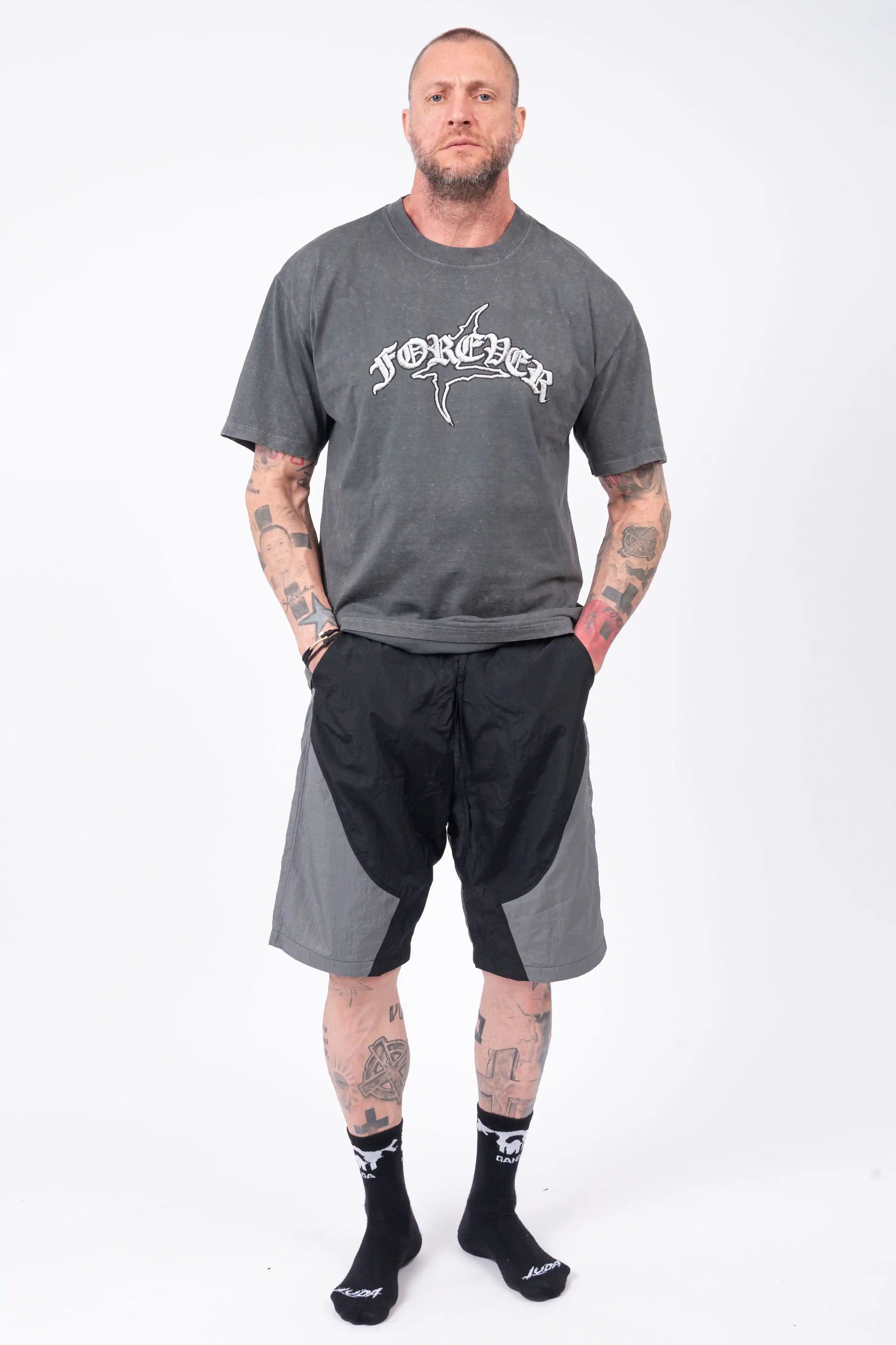 Luda - Grey/Black - Shorts