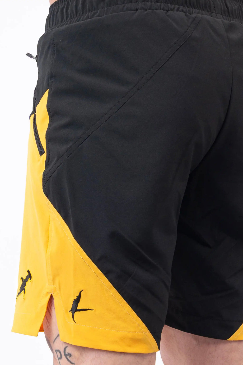 Luda - Black/Yellow Hammerhead Swim Shorts