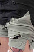 Luda - Black/Green Hammerhead Swim Shorts