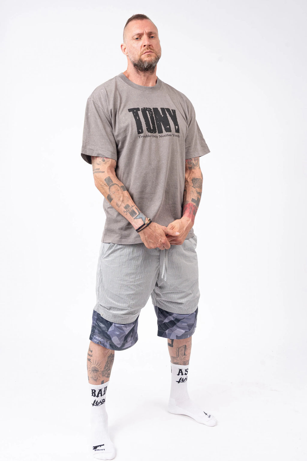 Luda - TONY Ash Grey T-Shirt