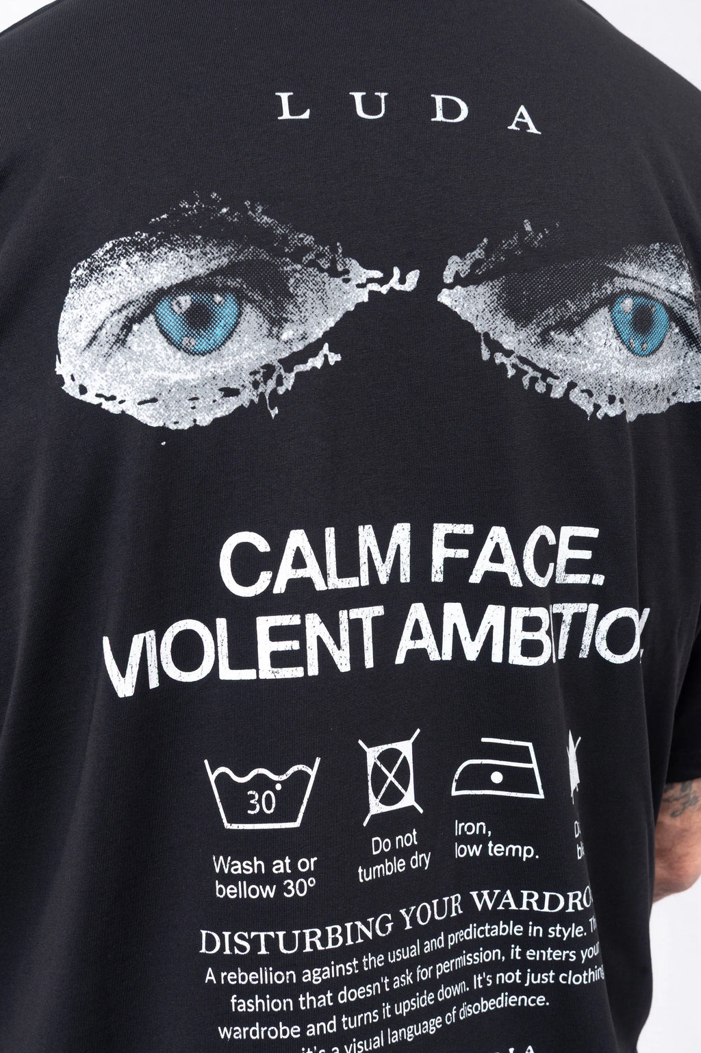Luda - Blue Eyes Calm Face T-Shirt
