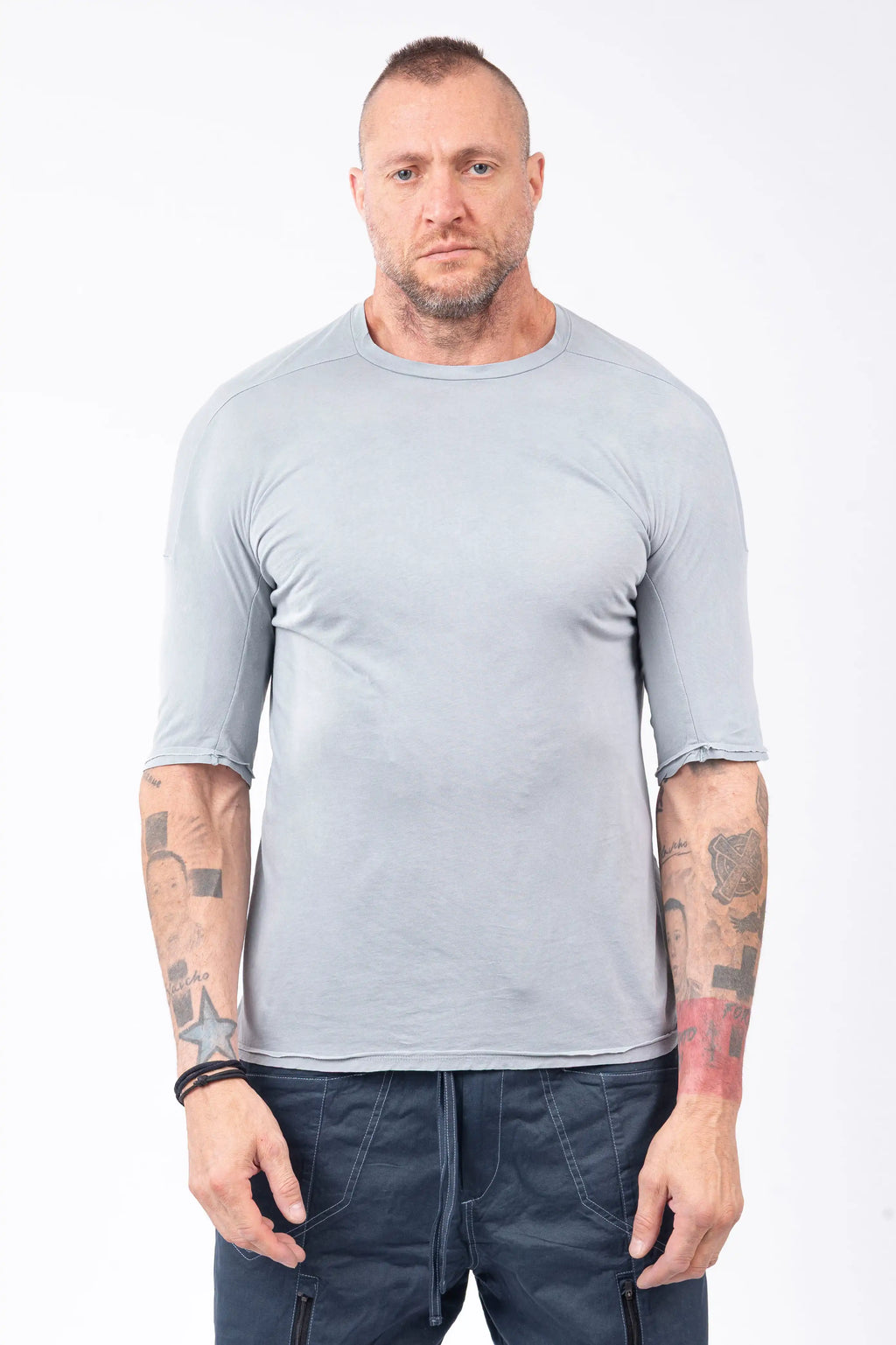 Luda - Plain Grey Dyed T-Shirt
