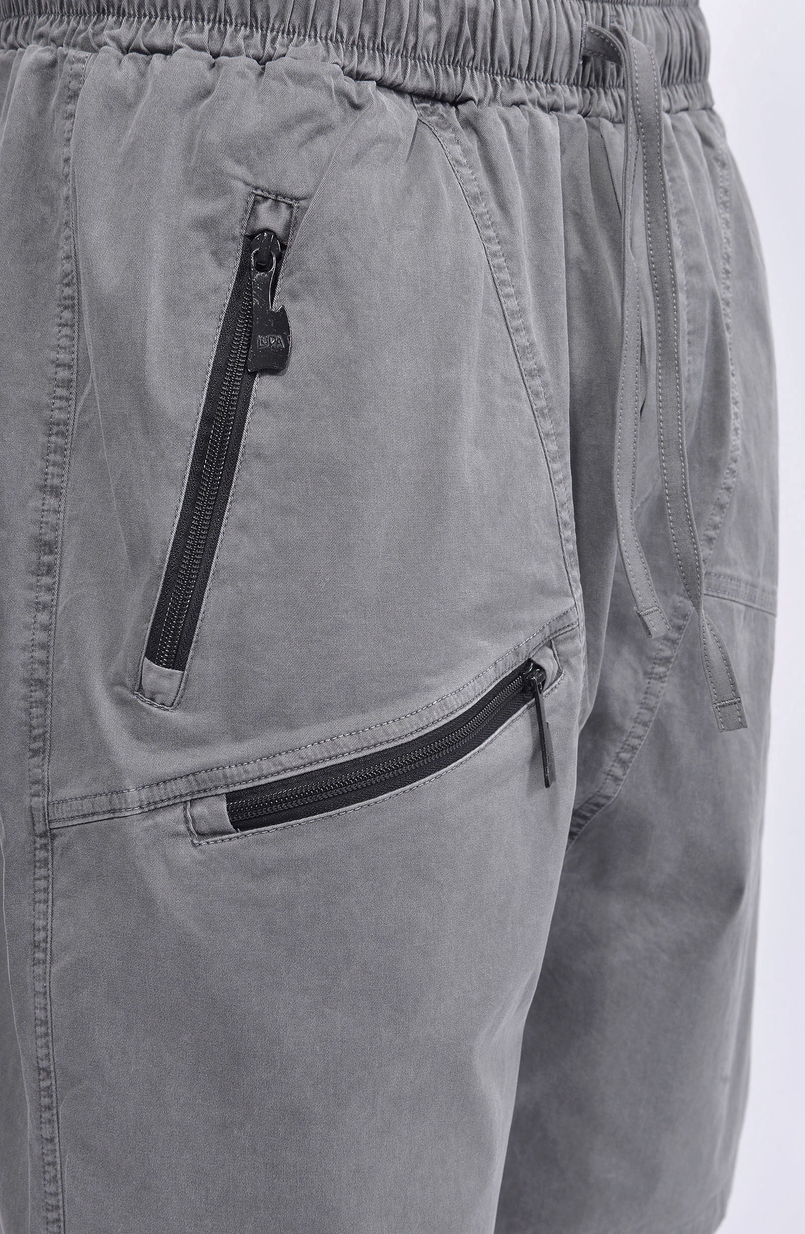 Luda - Triple Zipper Grey Shorts