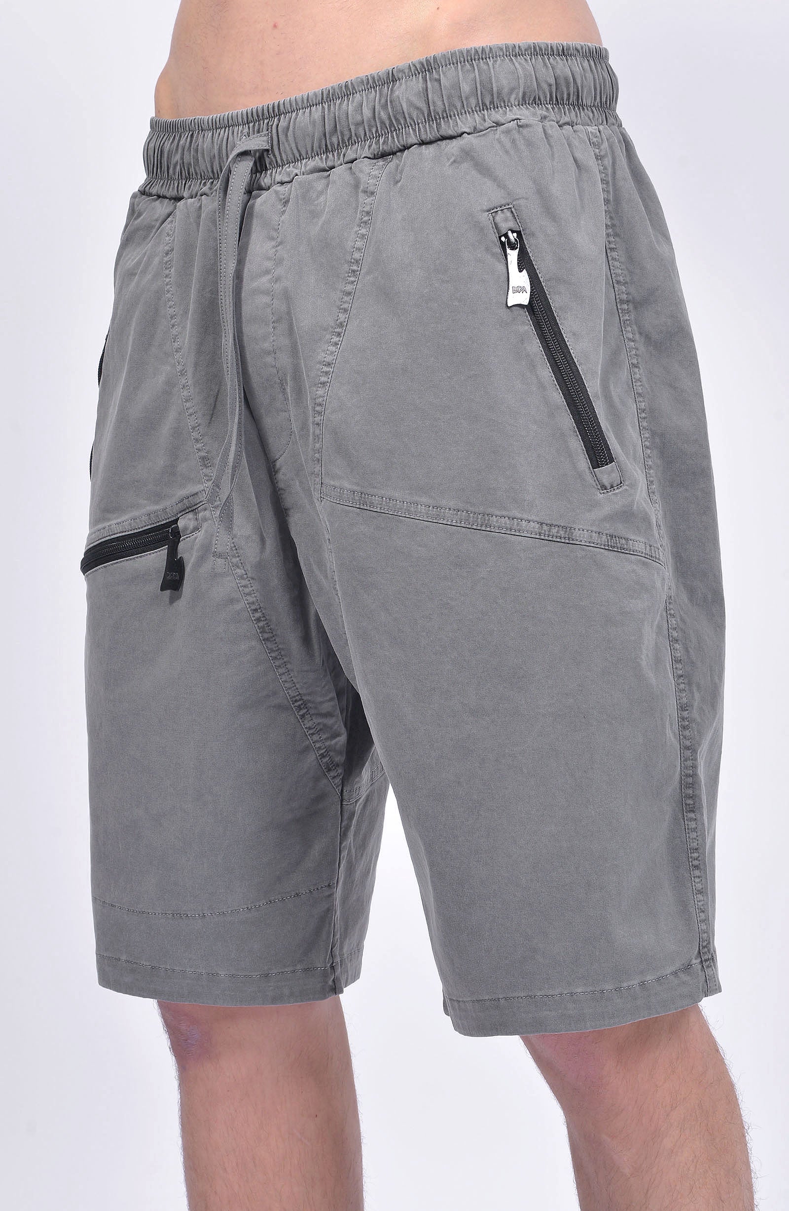 Luda - Triple Zipper Grey Shorts