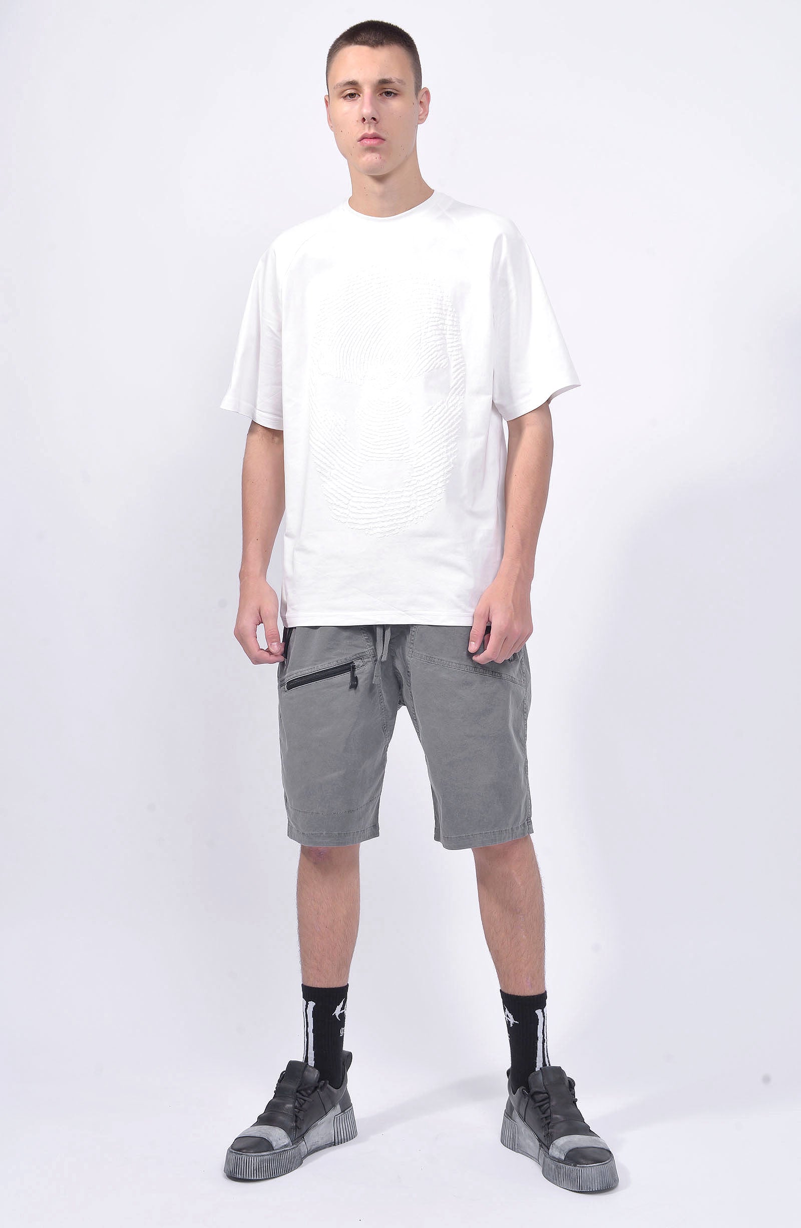 Luda - Triple Zipper Grey Shorts