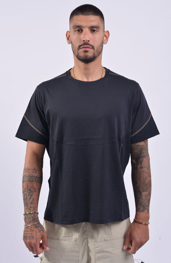 Nilmance - Panel T-Shirt With Zip Pocket