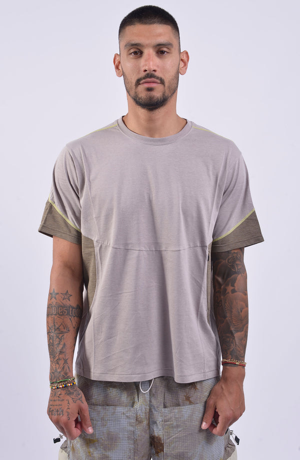 Nilmance - Panel T-Shirt With Zip Pocket