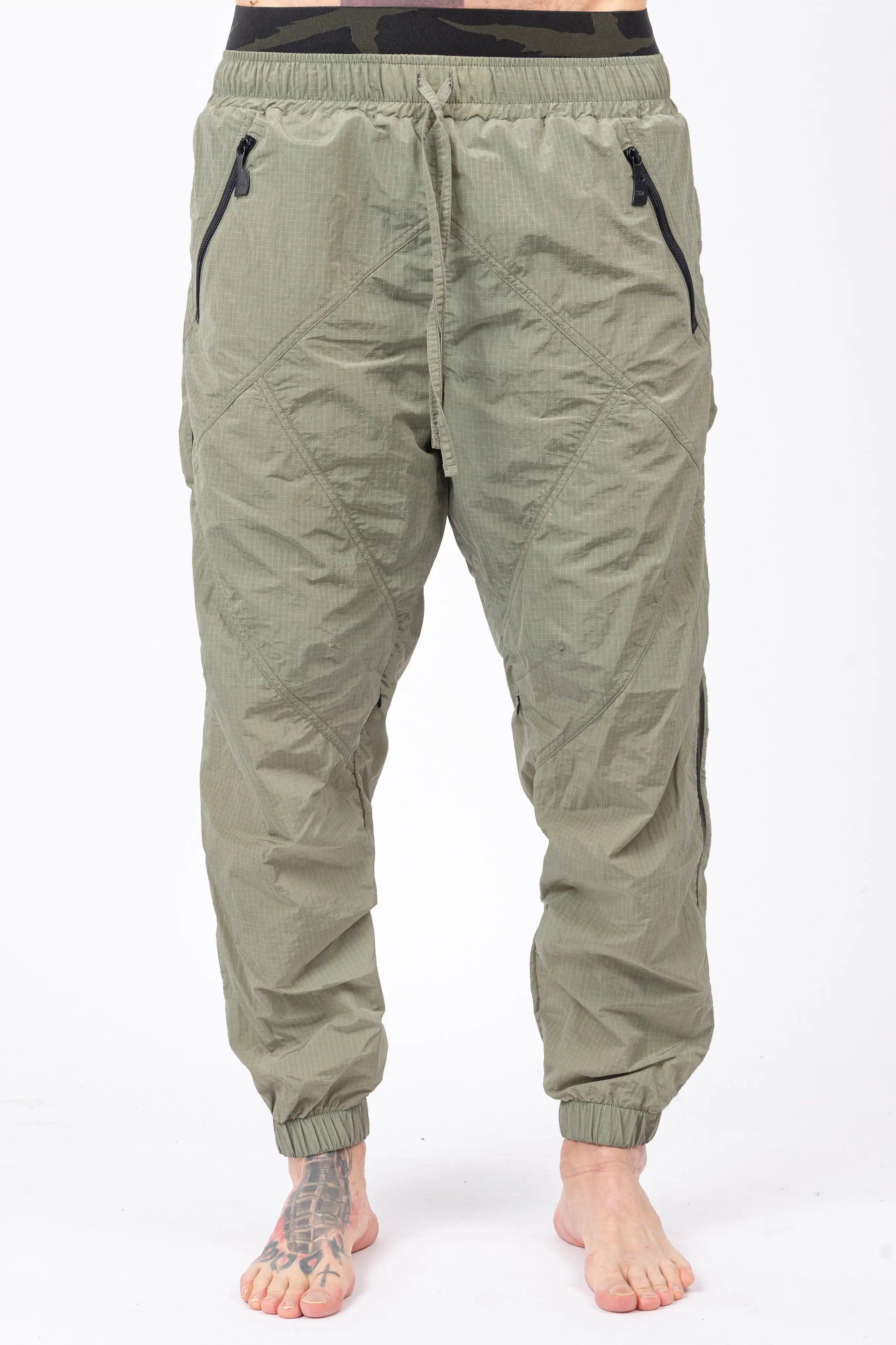 Luda - Zip Mesh Ventilation Pants - Military